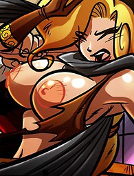 Hot Comics Gothic Tale, wo sexy Blondinen haben volle Fotzen Sperma.