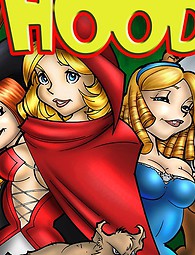 Big bad wolf fucks with Red Riding Hood and Humpty Dumpty makes it with other girl