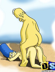 Edna Krabappel and Marge Simpson cartoon porn