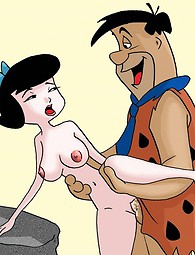 Betty Rubbles gets hammered - famous cartoon porn